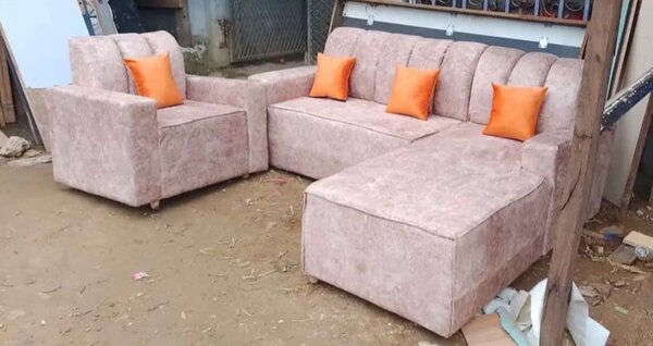 Canapé d'angle beige moderne