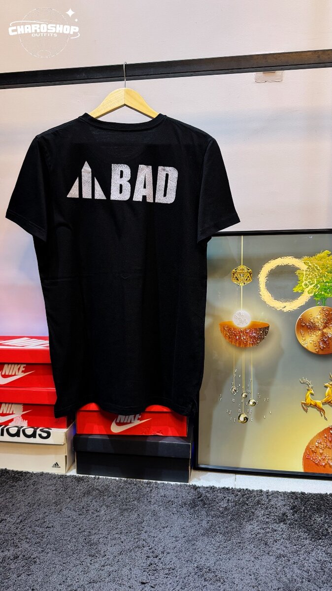 T-shirt noir BAD unisexe