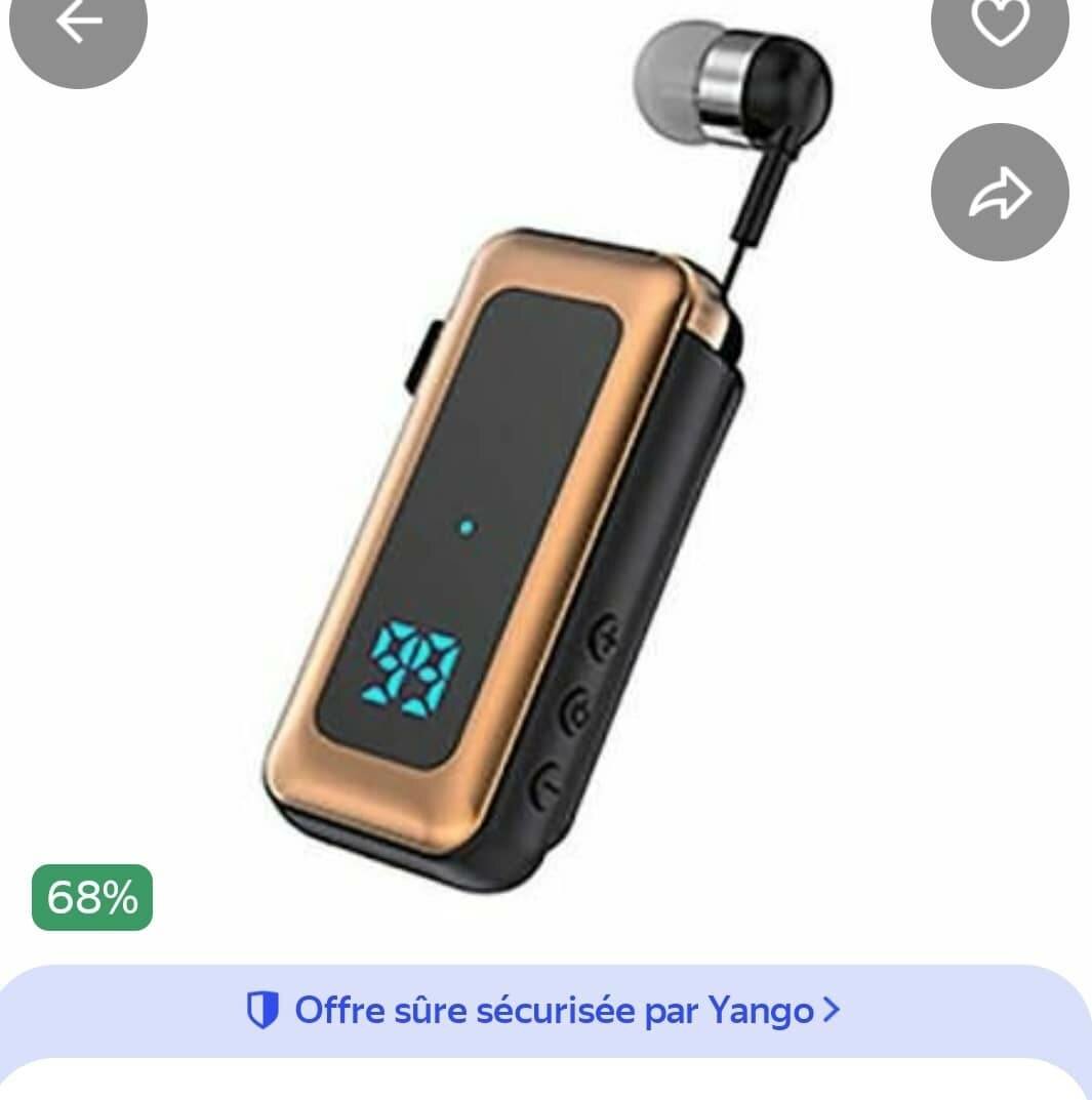 Oreillette Bluetooth Affichage LED