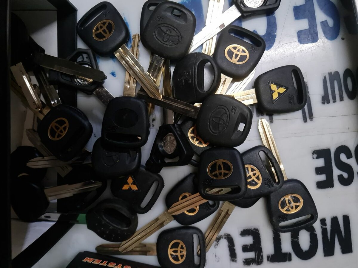 Clés de voiture avec coque