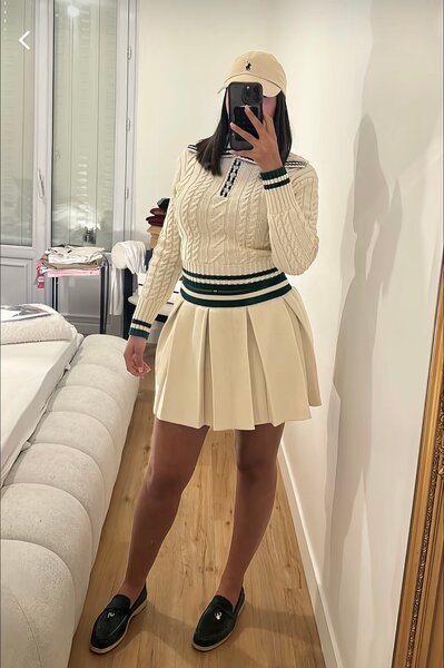 Ensemble Préppy Tricot Femme