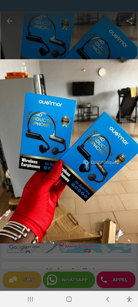 Écouteurs à Conduction Osseuse Sans Fil