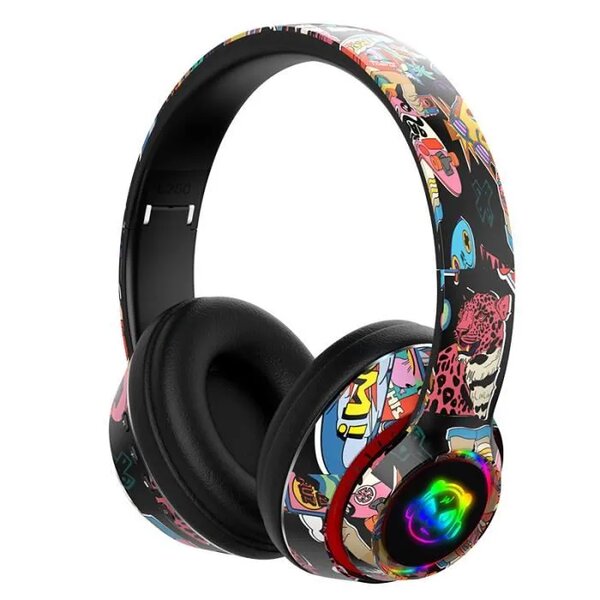 Casque Bluetooth Design Graffiti