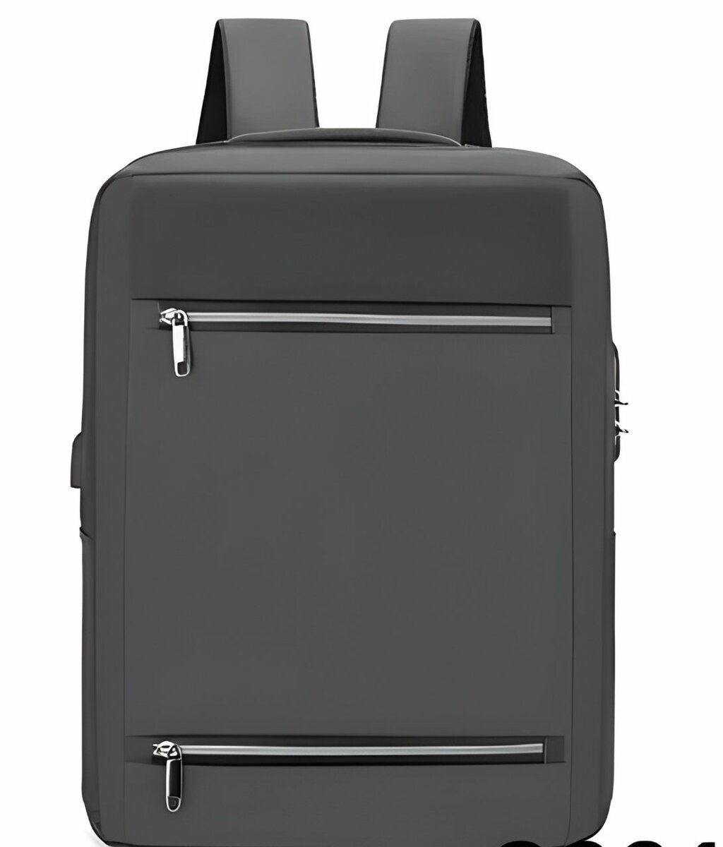 Double Zipped Laptop Backpack with USB port