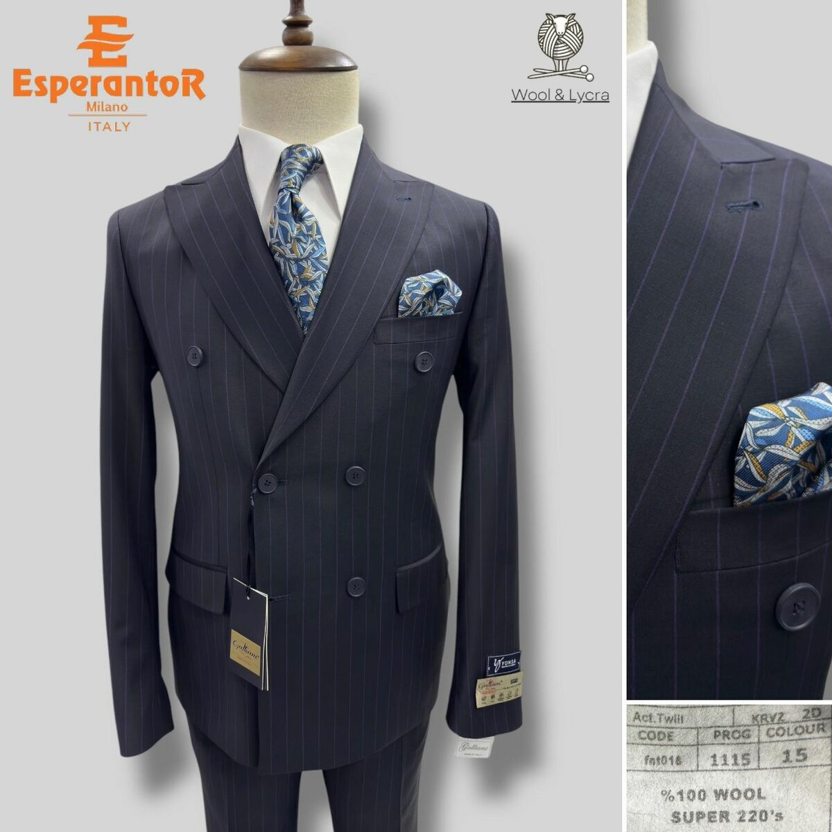 Double breasted suit