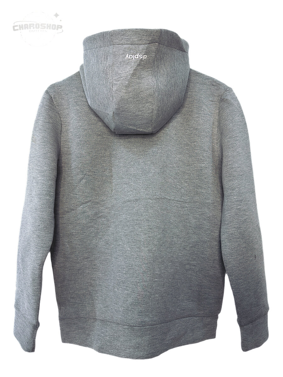 Hoodie zippé gris pour hommes
