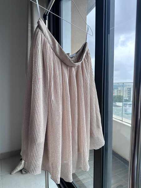 Jupe Moulante Plissée Évasée