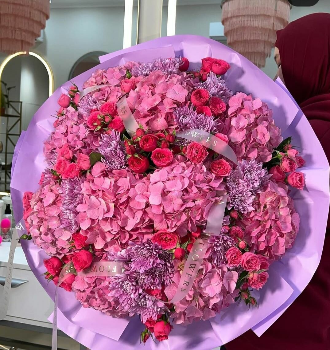 Роза. Гортензия. Хризантемы.