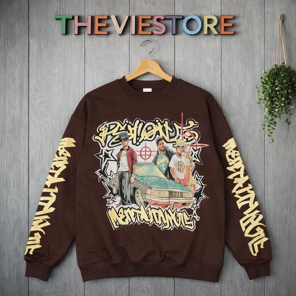 Sweatshirt THEVIESTORE marron imprimé