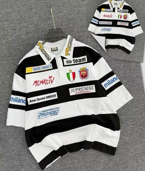 Polo à rayures colorées