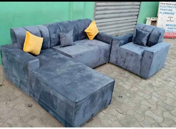 Canapé d'angle convertible avec coffre