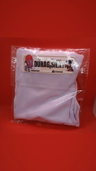 Durag en soie blanc élégant