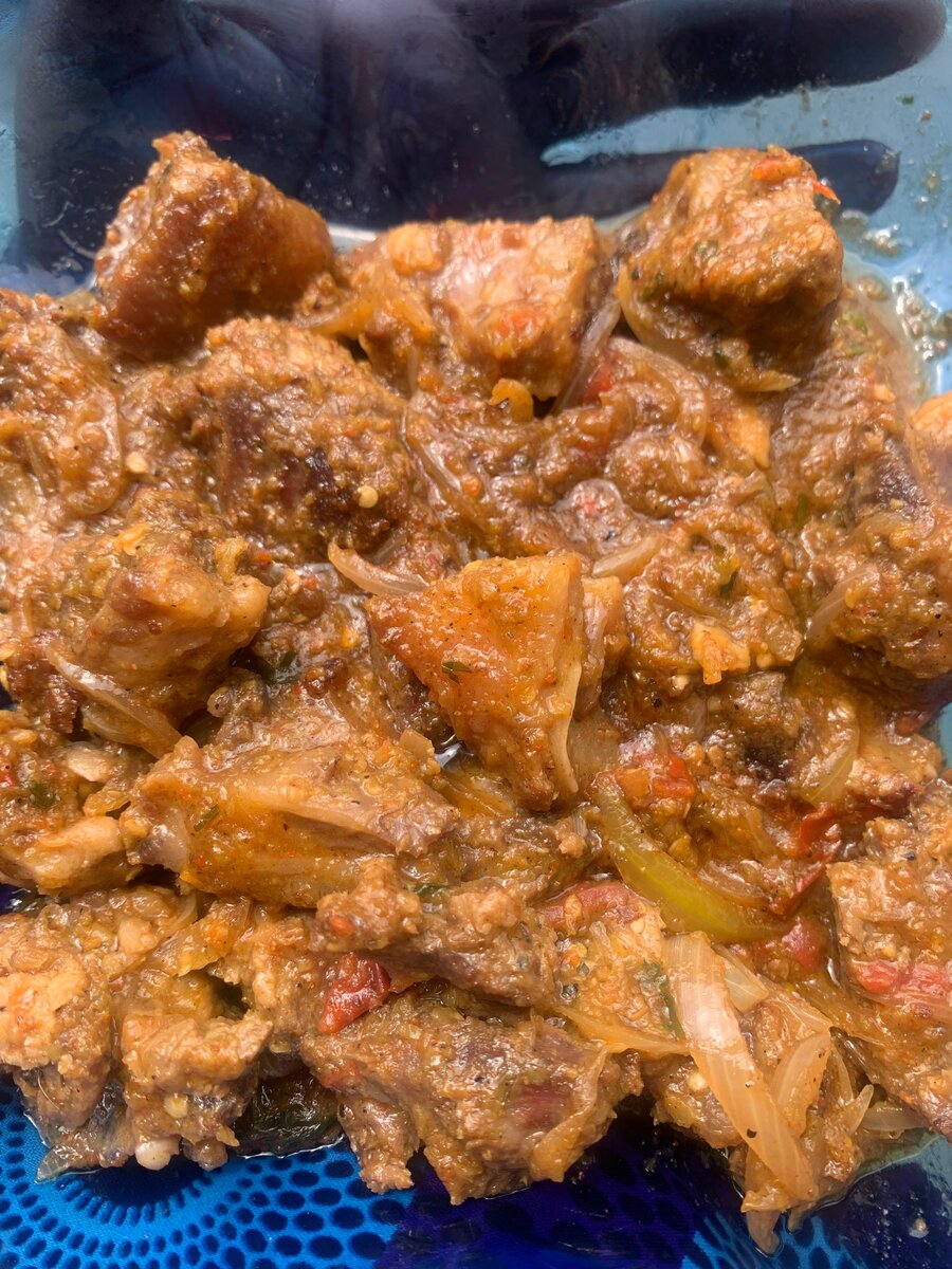 Délicieux plat de viande épicée