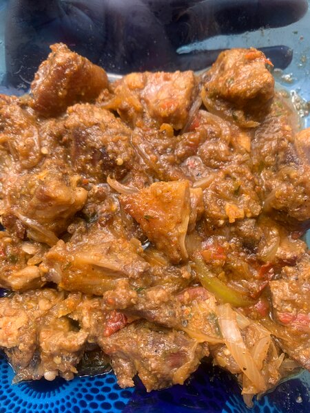 Délicieux plat de viande épicée