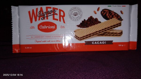 Gaufrettes Cacao Cabrioni 150g