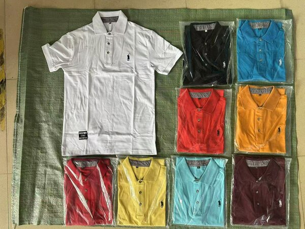 Polo homme en coton varié