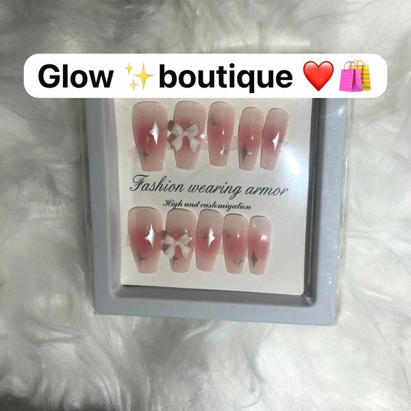 Faux Ongles Rose Élégants