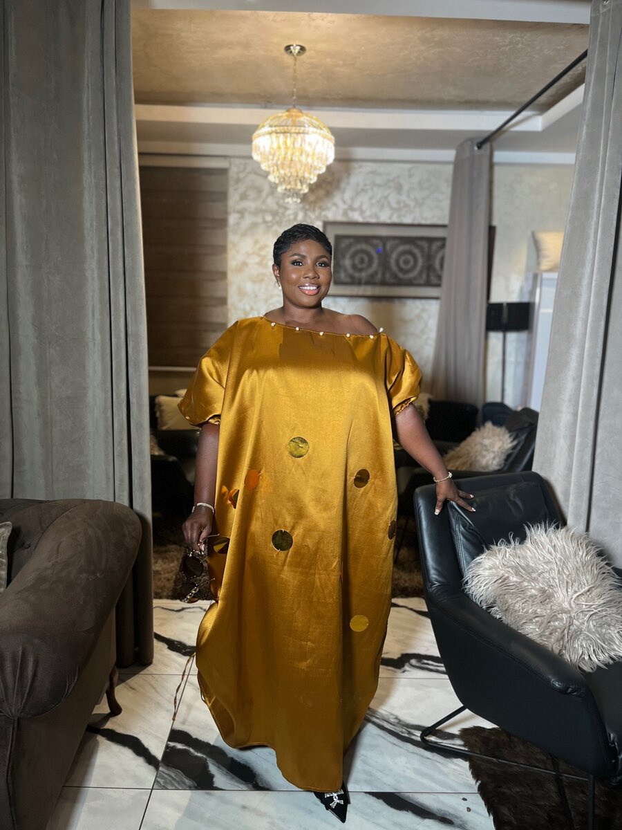 Gold Boubou Dress