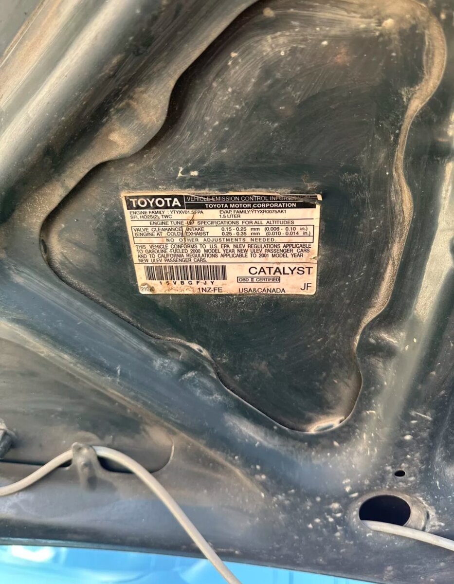 Toyota Echo 2001      V 1.5