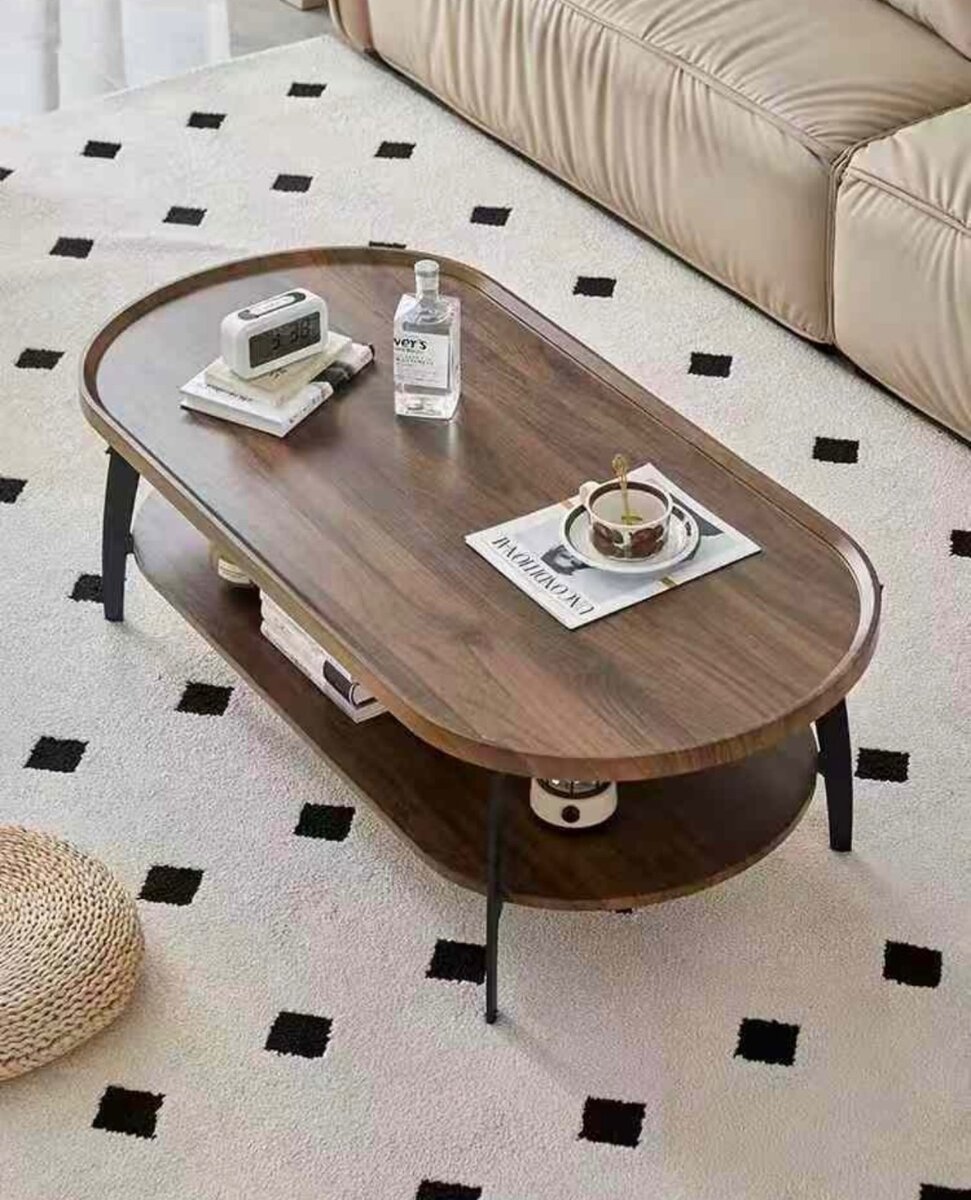 Table basse centrale en bois t