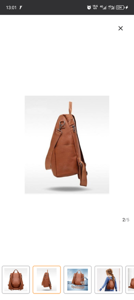 Sac à dos en cuir élégant