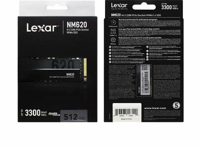 Lexar NM620 SSD 512GB NVMe