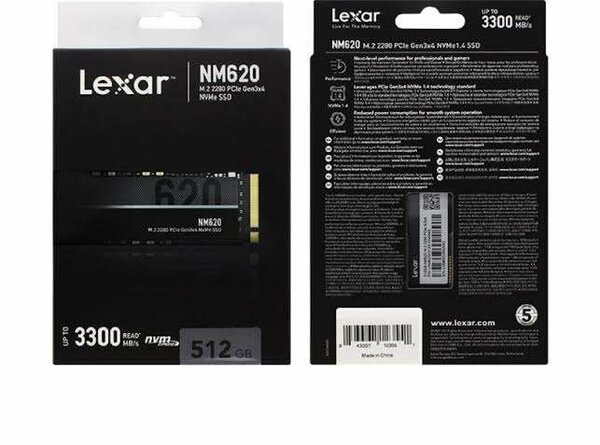 Lexar NM620 SSD 512GB NVMe