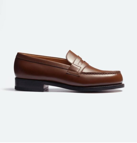 Mocassins en cuir marron pour hommes