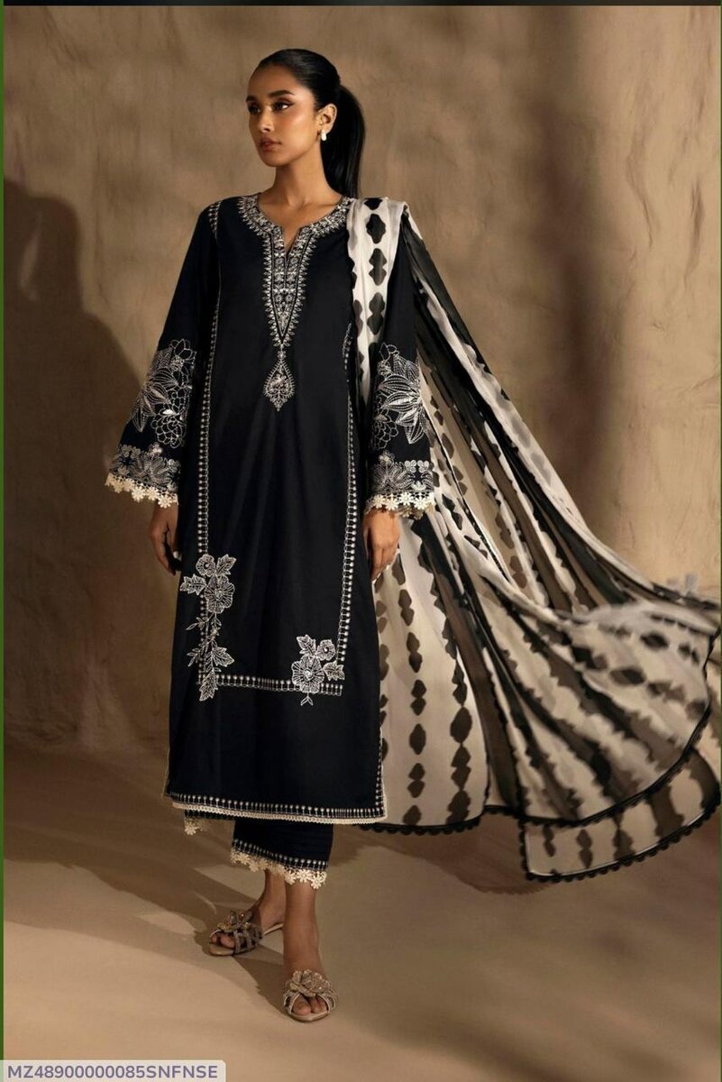 3pc unstitched embroidery suit