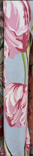 Рулон красивой узорчатой ткани Ранфорс