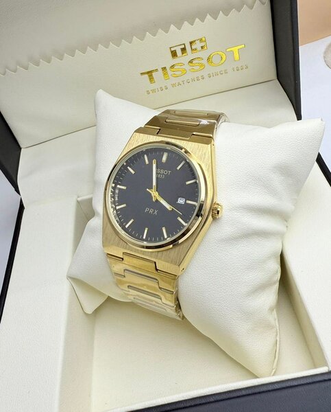 Tissot PRX Montre Homme Dorée