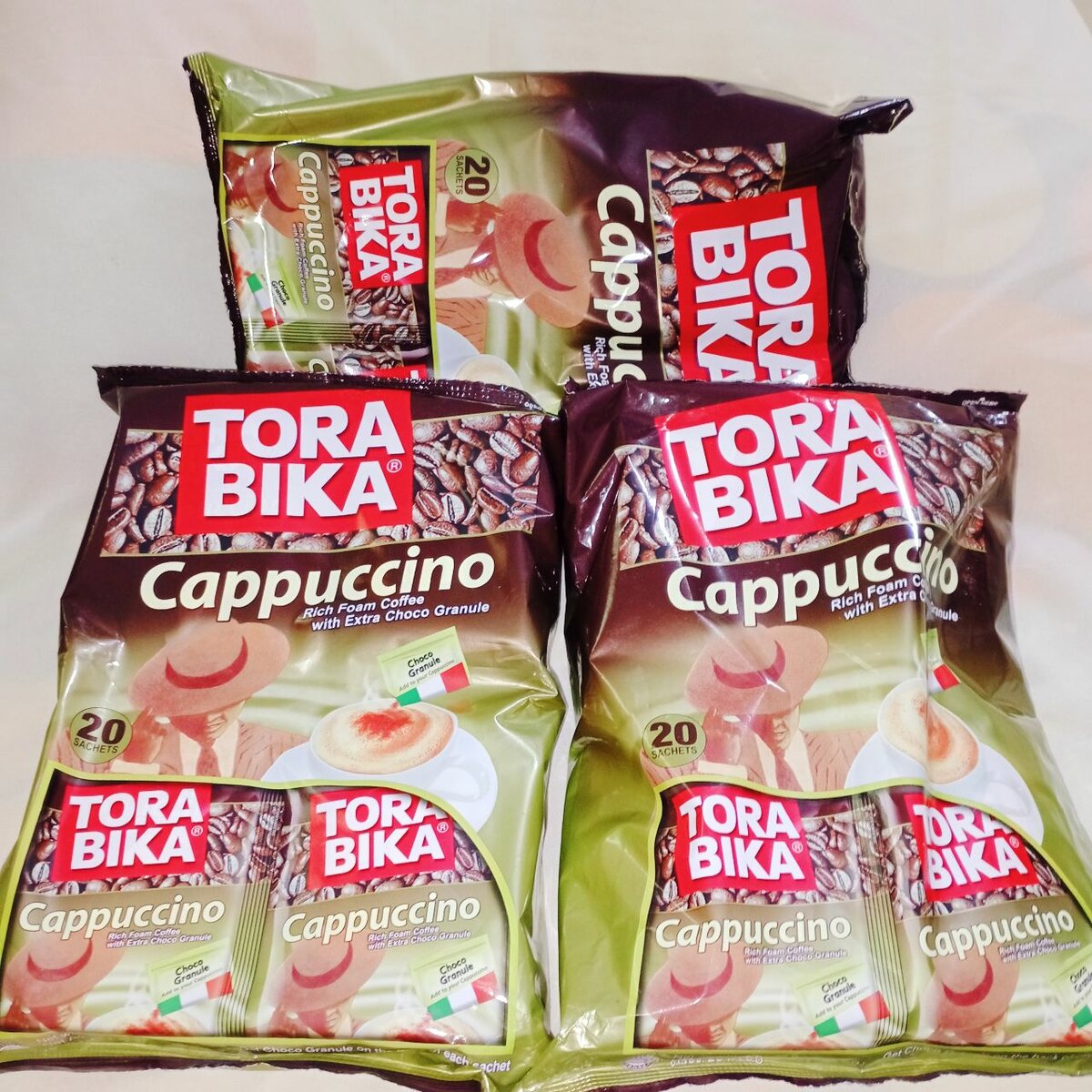 Cappuccino TORA BIKA (avec un Extra choco granulé)