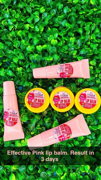 Effective pink lip balm