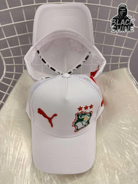 Casquette blanche sport logo