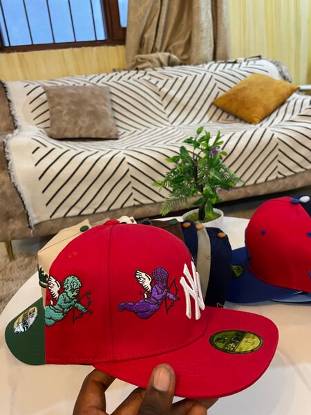 Casquette New Era rouge pour homme