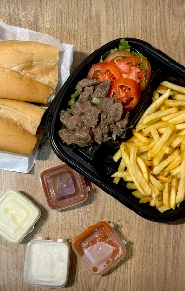 PLAT Frite Croustillant+VIANDE