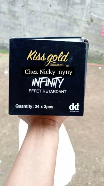6 préservatiKiss Gold Infinity