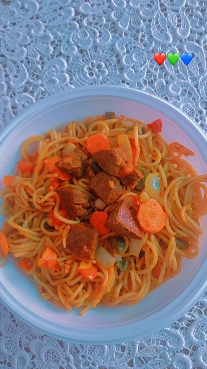 Spaghetti choco au foie