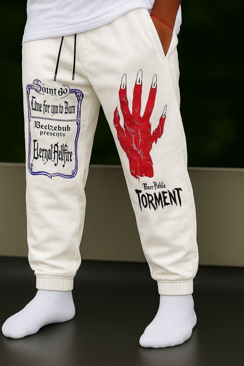 Pantalons à message style urban