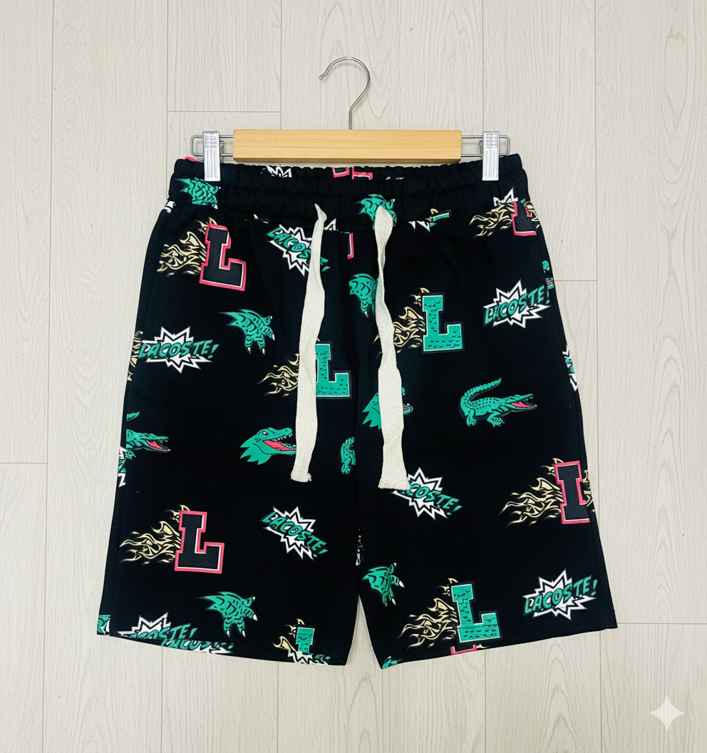 Shorts Lacoste imprimé crocodile
