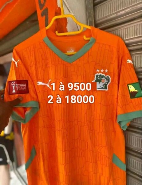 Maillot de Football Orange