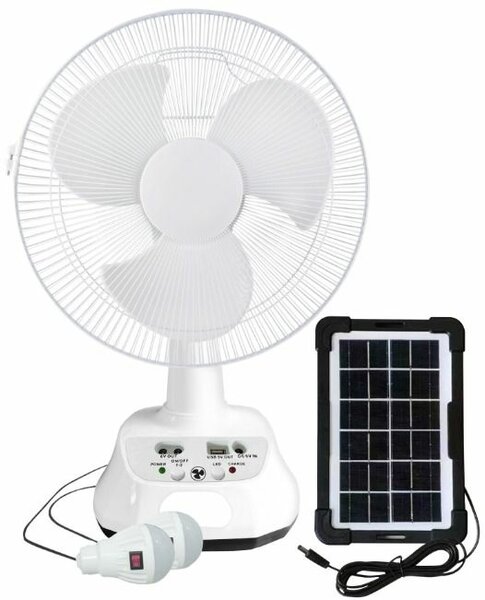 Ventilateur solaire rechargeable