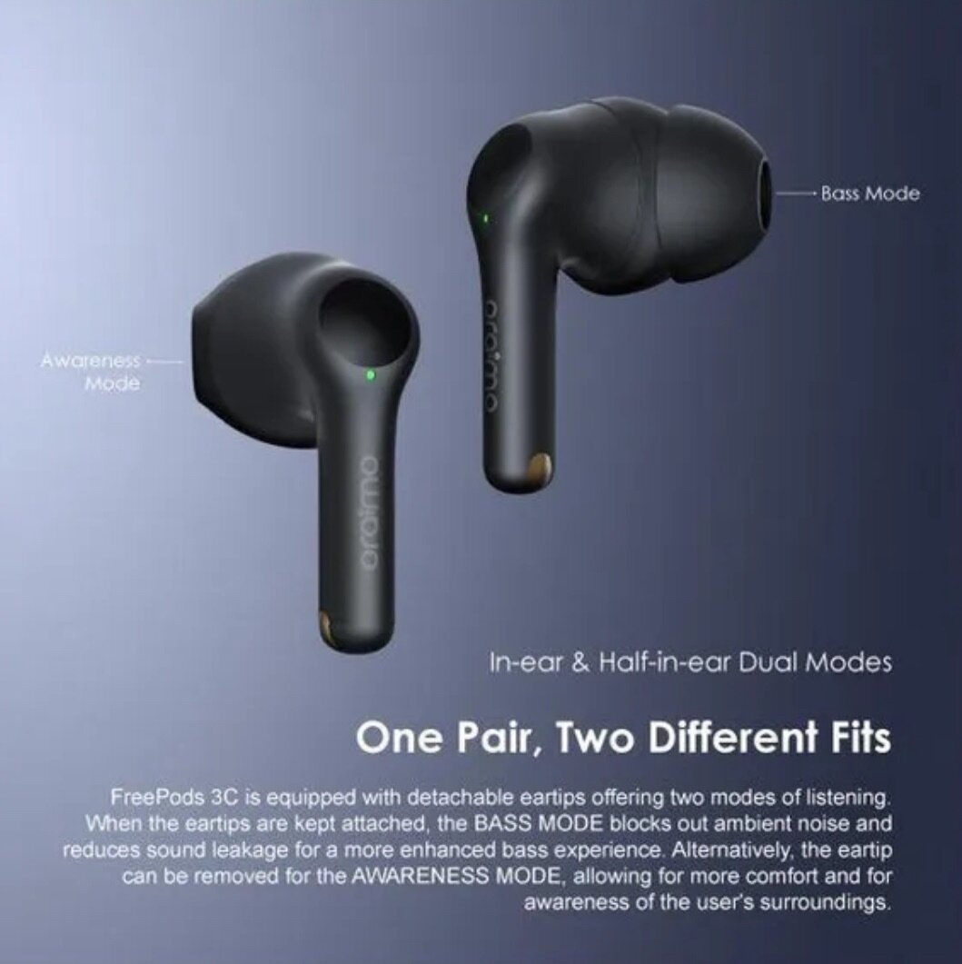 oraimo FreePods 3C ENC True Wireless Earbuds