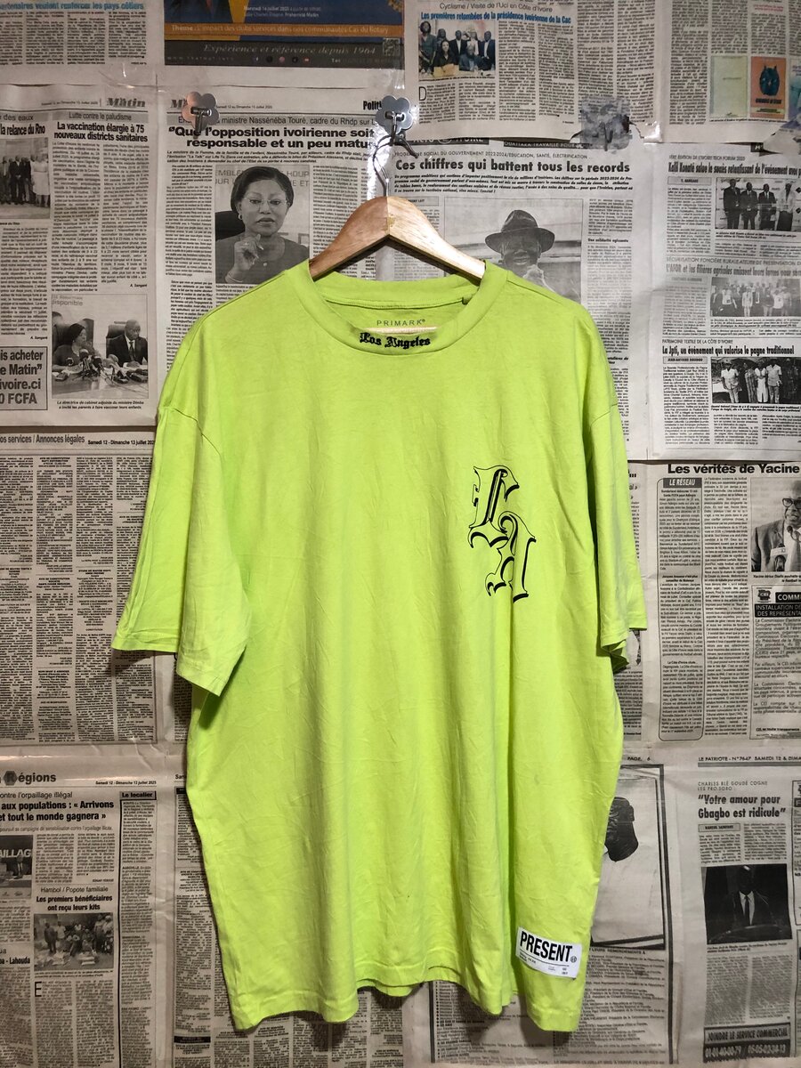 T-shirt vert fluo