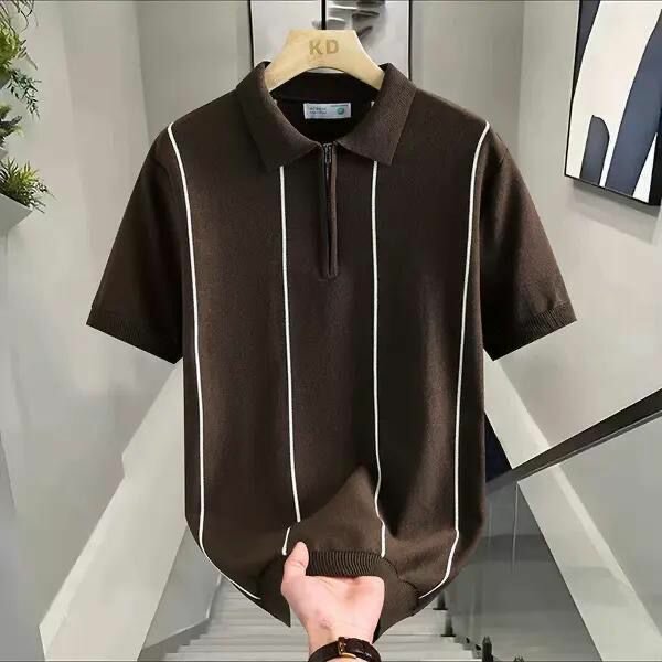 Polo moderne rayé homme