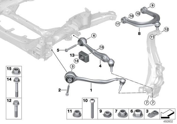Верхний поперечный рычаг BMW X5 G05 X6 G06 C7 G07