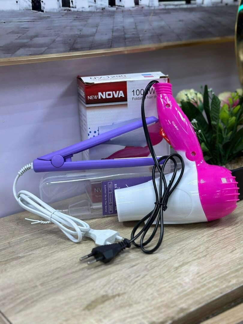 Sèche-cheveux et lisseur Nova