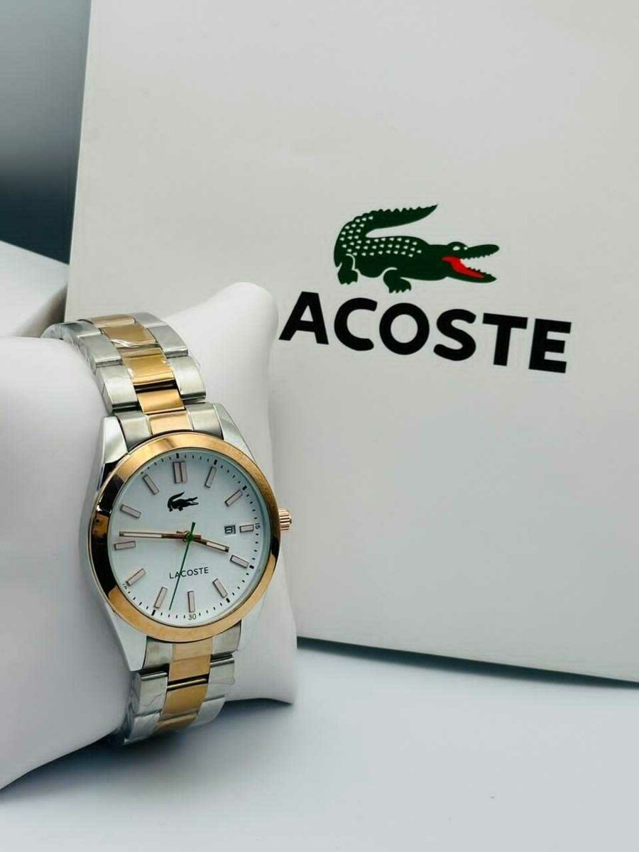 Montre élégante bicolore Lacoste