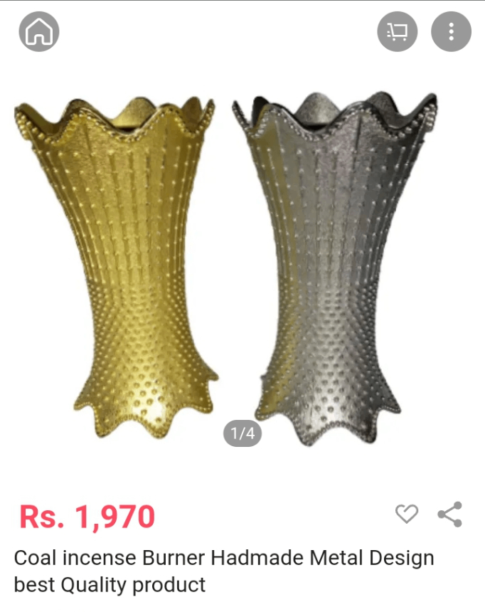 Coal incense burner Handmade Metal Design Best quality produ