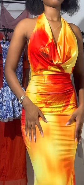 Robe Asymétrique Été Colorée